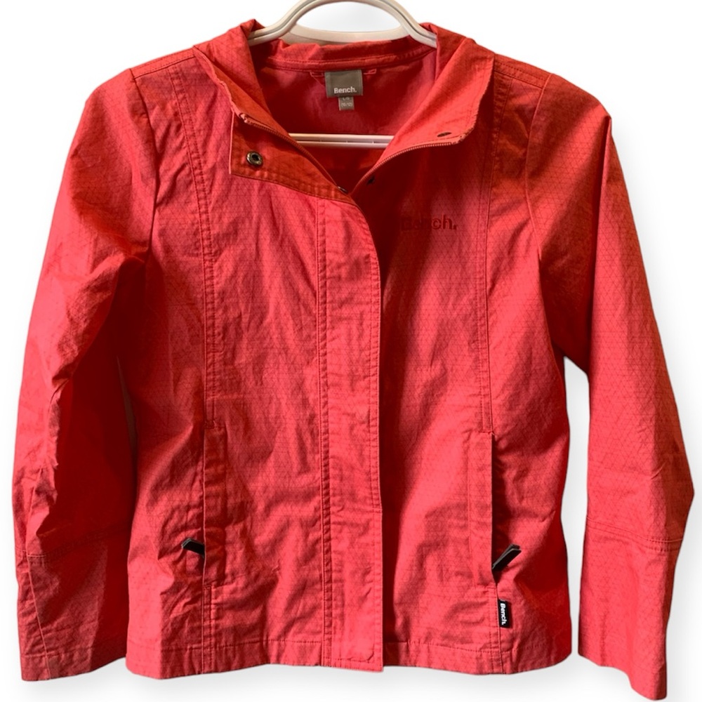 Bench coat, coral pink, 100% cotton, size L/G 10-12